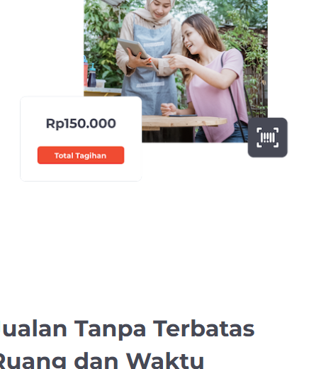 Ilustrasi metode pembayaran digital Qasir