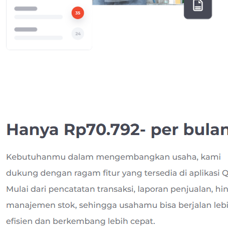 Ilustrasi laporan penjualan real time